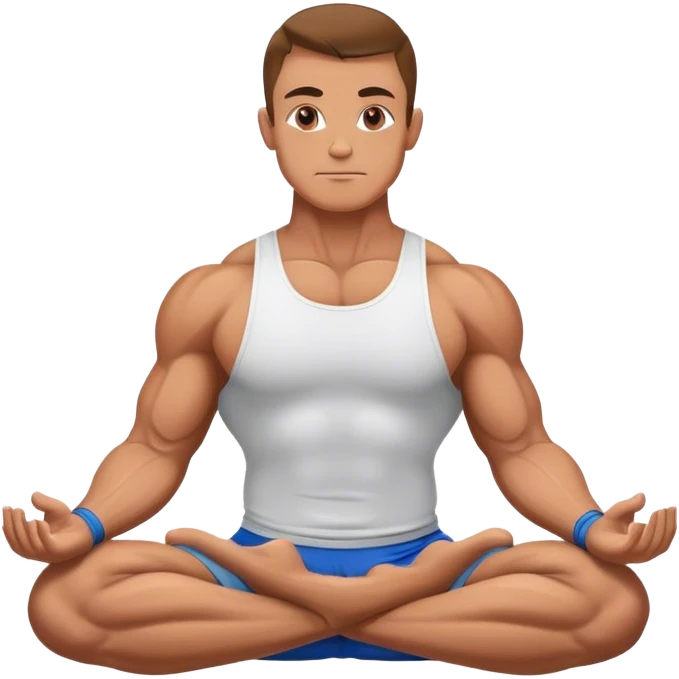 bodybuilder yoga emoji