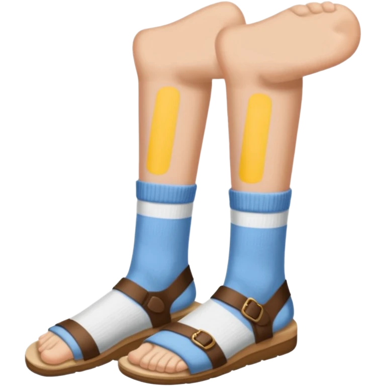 socks in sandals emoji