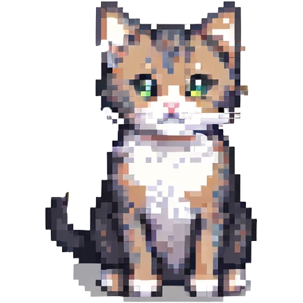 little cat sitting emoji