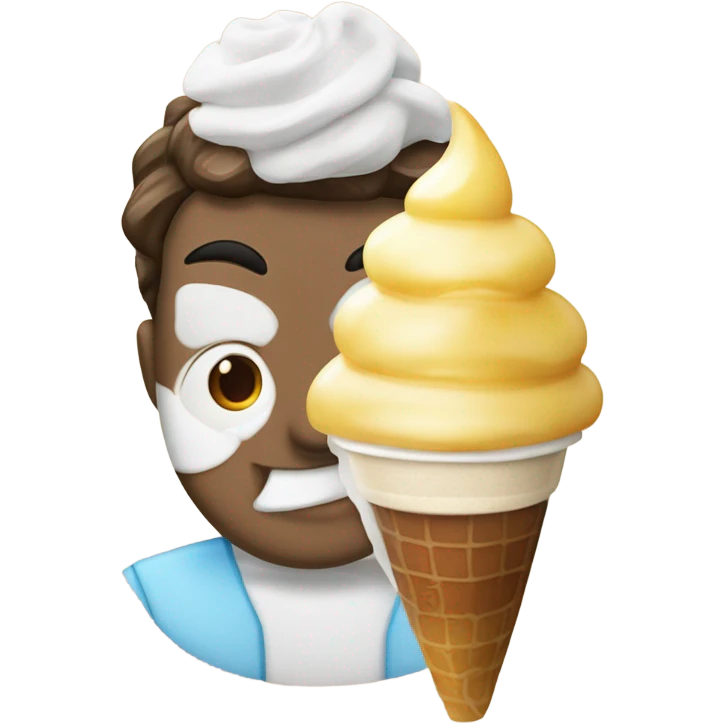 Café frío con helado de vainilla emoji