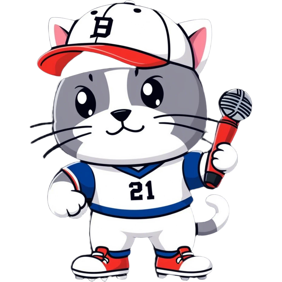 Rap, battling cat emoji
