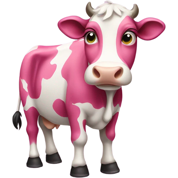 pink cow emoji