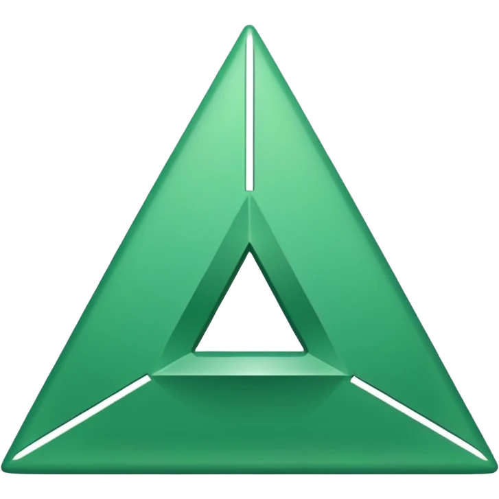 Green version of this unicode character : 🔺 emoji