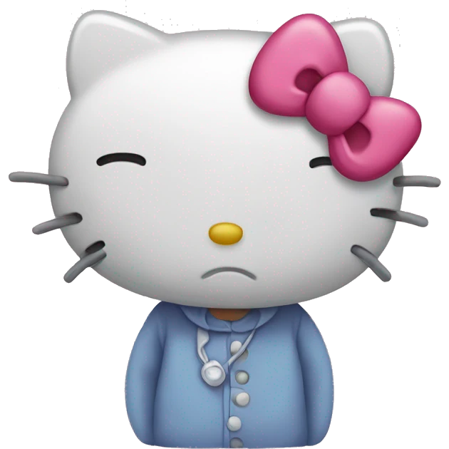 sad hello kitty emoji