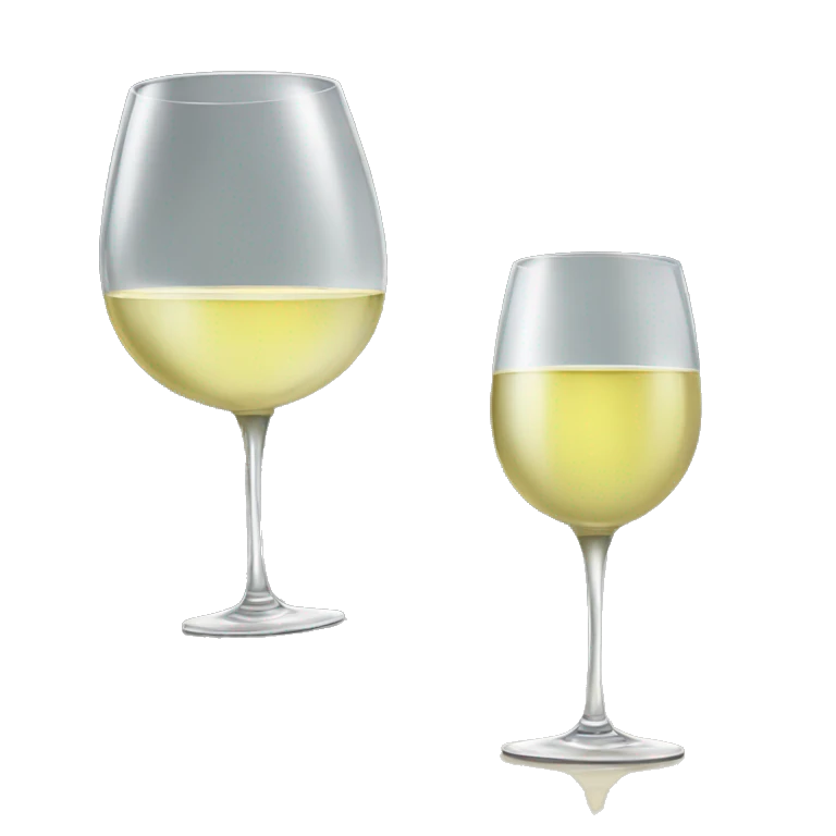 Glass of white wine  emoji