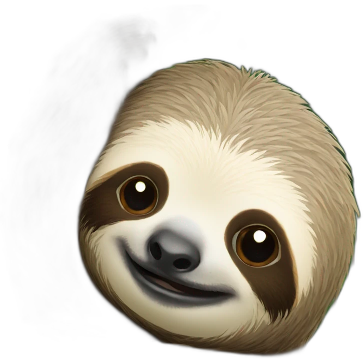 kissing sloth emoji