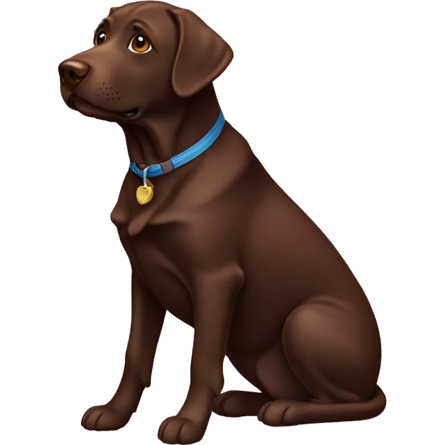Chocolate labrador emoji