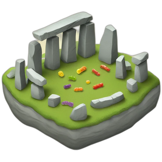 stonehenge-with-gummi-worms emoji
