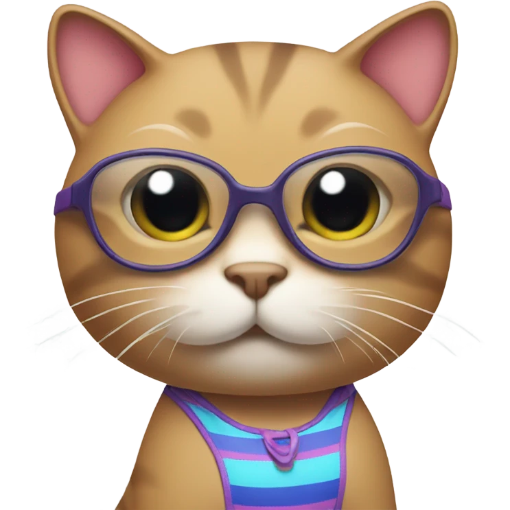 Cat in swimsuit emoji