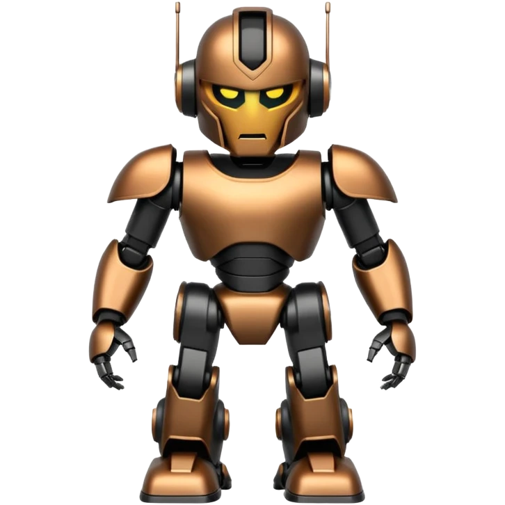 spartan robot, black
 emoji