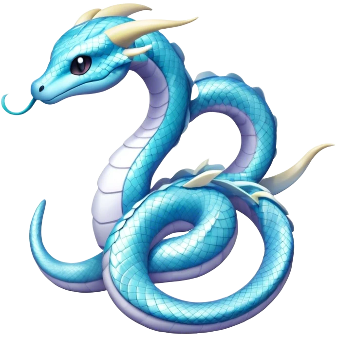 Seviper-Dragonair-Dratini-hybrid, full body, emoji
