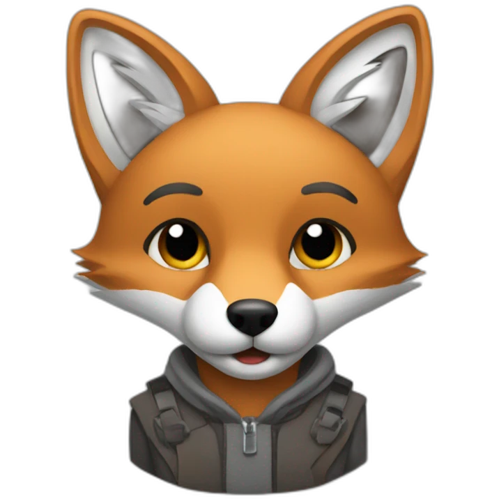grey fox for slack emoji