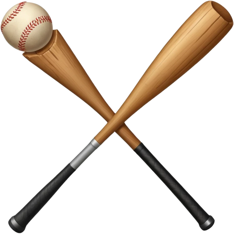 a piece of wood with a bat emoji