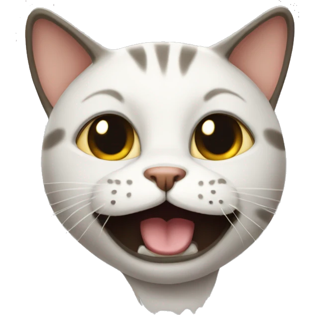 A funny looking cat  emoji