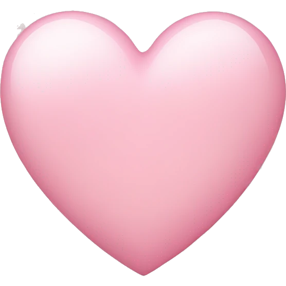 Light pink heart emoji