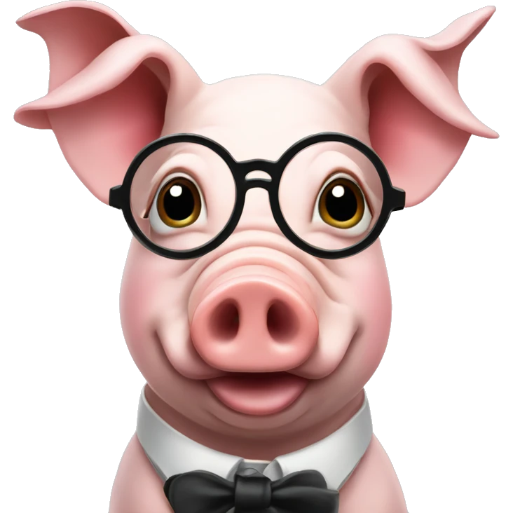 pig wearing a monocle emoji