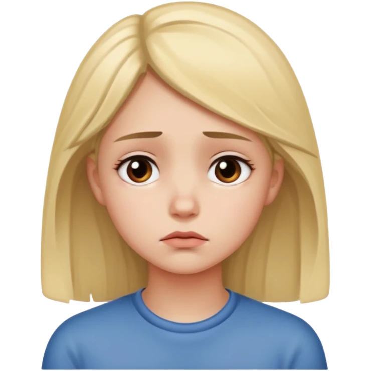 sad girl missing somebody emoji
