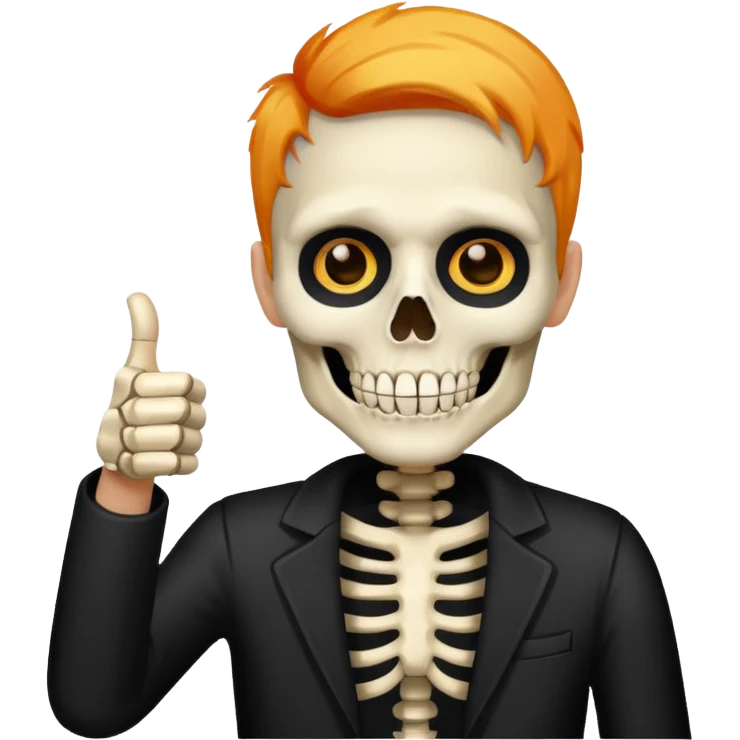 Pulgar arriba día de muertos emoji