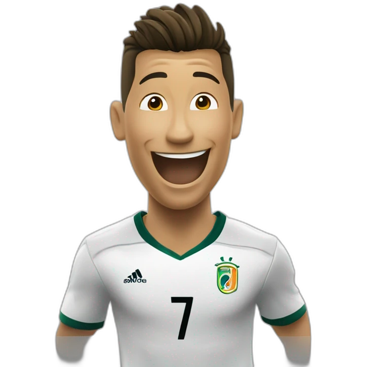 Christiani ronaldo doing his célébration  emoji