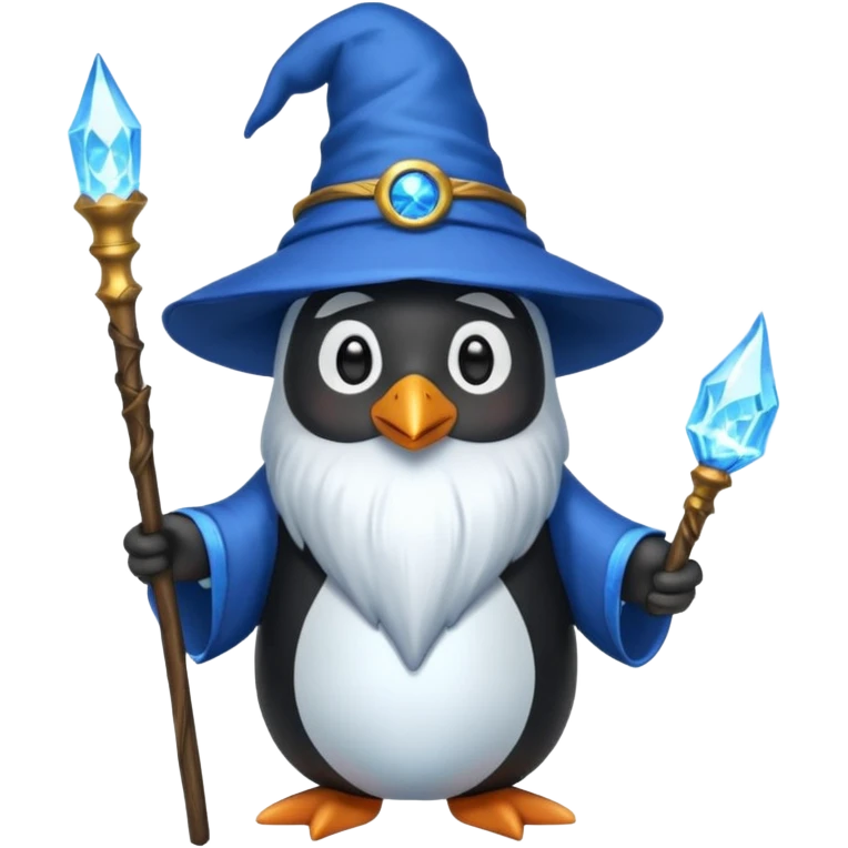 Penguin Wizard emoji