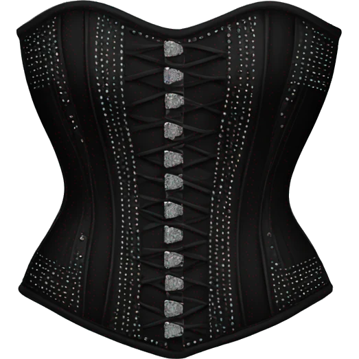 black corset with diamonds emoji