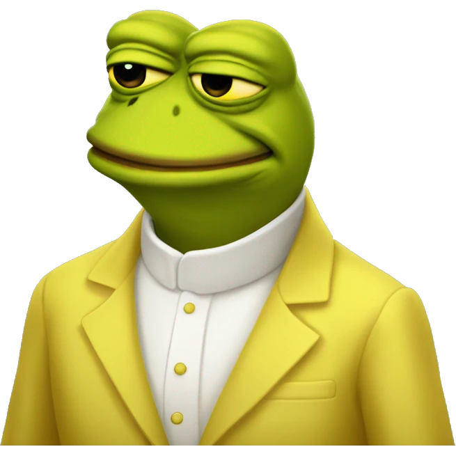 yellow pepe with SeekersAlliance emoji