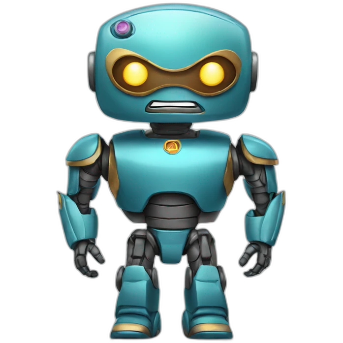 superhero robot  emoji