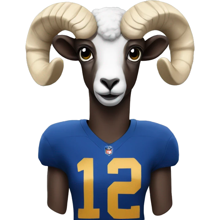 RAM with a Rams football jersey  emoji