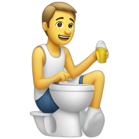 Man making  wc emoji