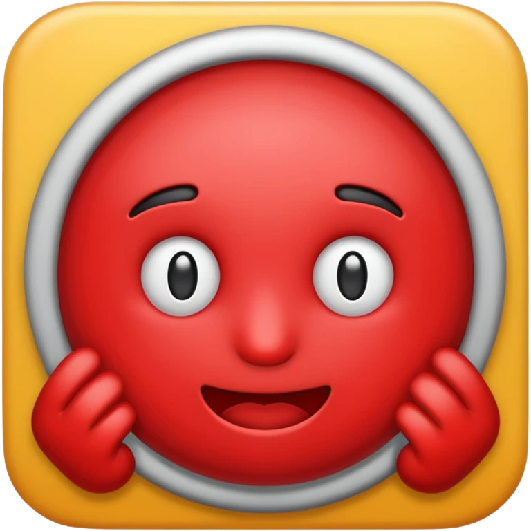 Create a text based emoji. The text should read "I gotchu". The text should be red, and the background white. emoji