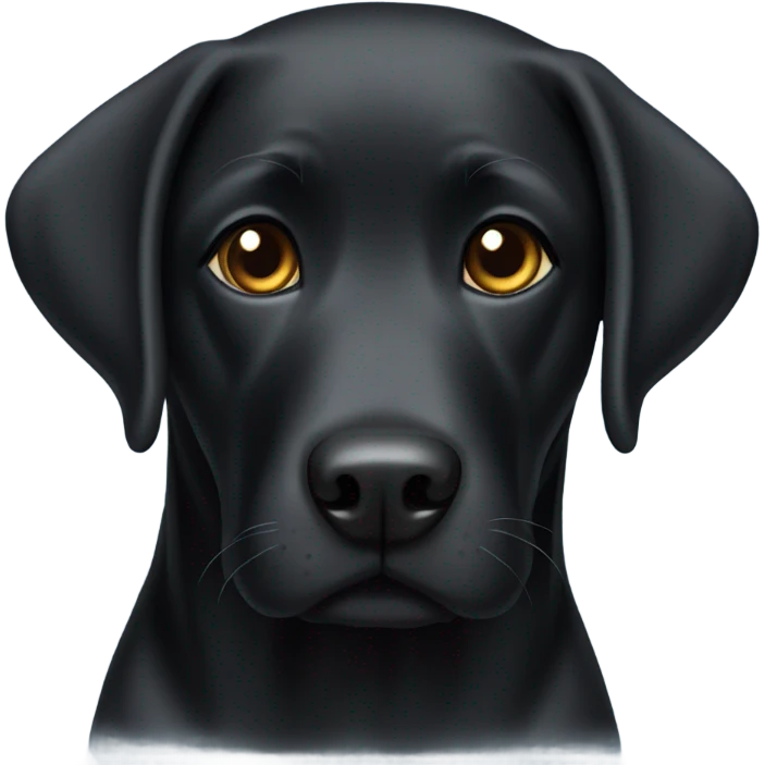 Black lab named Lucy emoji