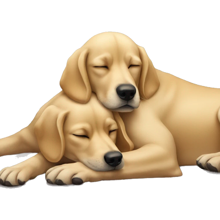 dog with collar indoors sleeping with a blond girl  emoji