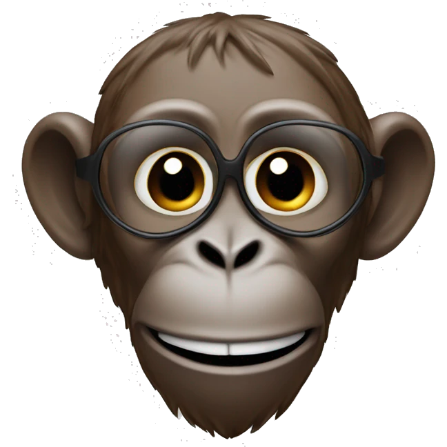 Monkey wearing Jordan’s  emoji