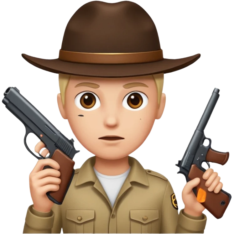 Gun pointed at head suicide kill emoji