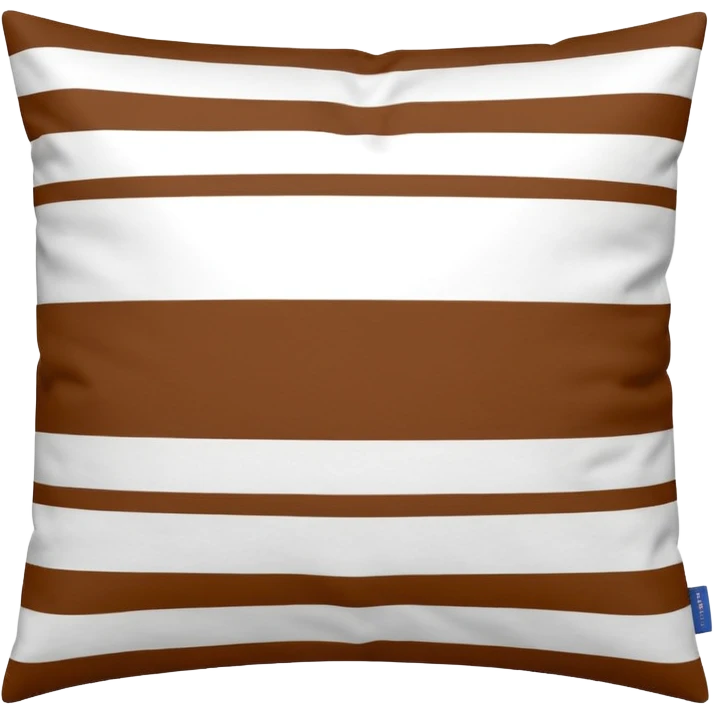 pillow case from the brand TEKLA with white and brown stripes emoji