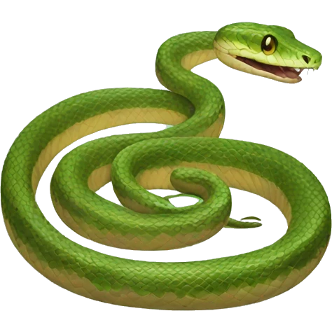 realistic snake emoji