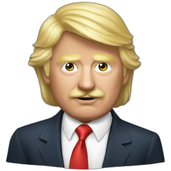 trump holding lukashenko emoji
