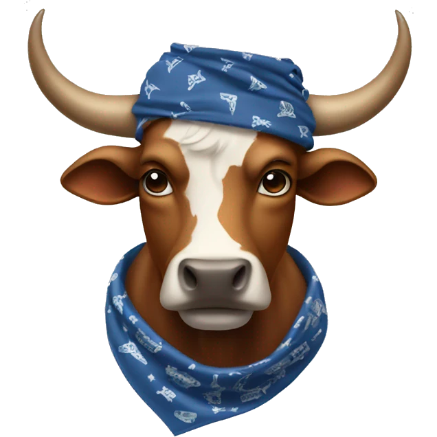 bull with bandana and horns emoji