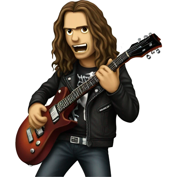 Chuck schuldiner from death playing guitar emoji