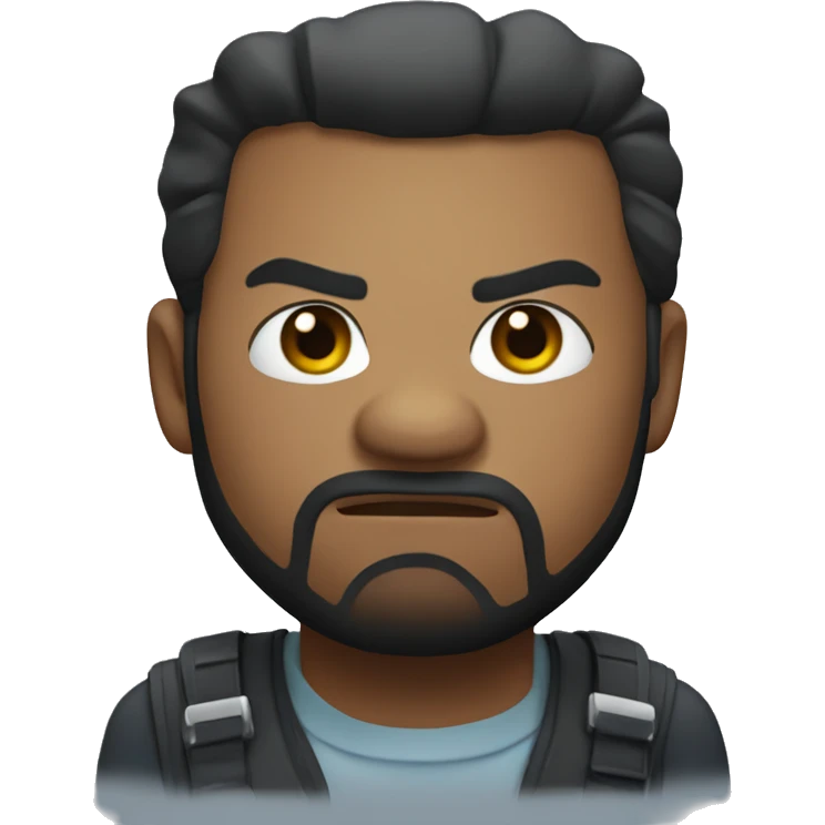 Ice Cube with gallant expression emoji