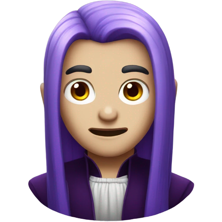 Purple hair vampire emoji