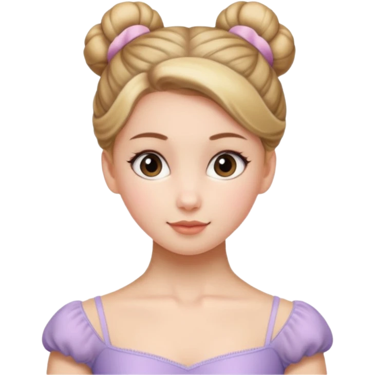 ballet bun  hair princes  emoji
