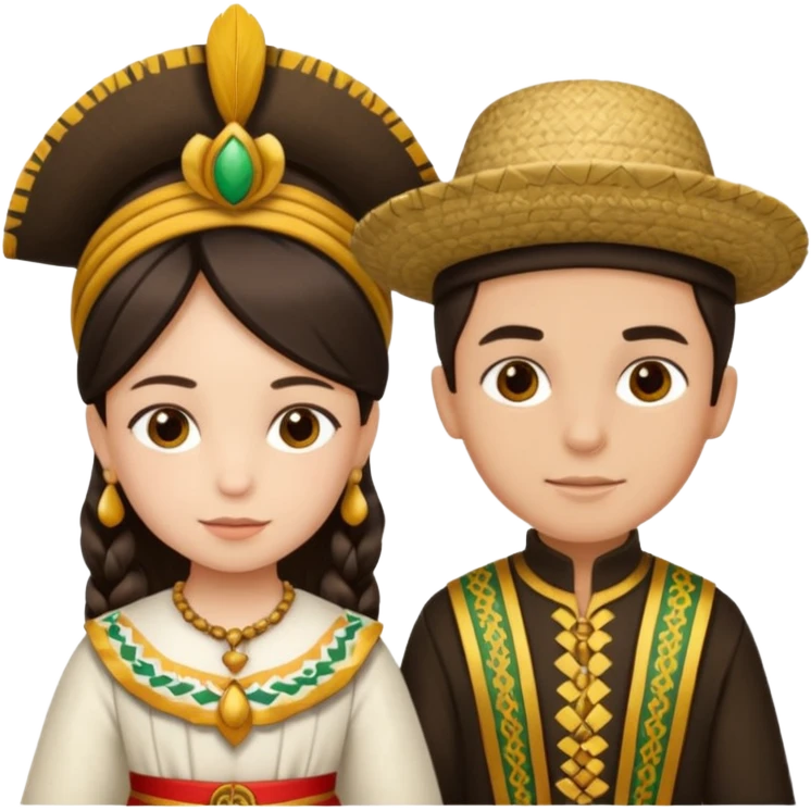 UM MENINO E UMA MENINA DE SÃO JOÃO emoji