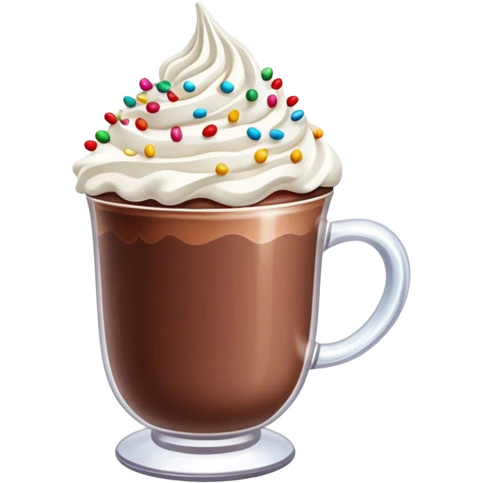 Aesthetic christmas hot chocolate emoji