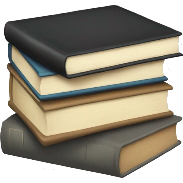 neutral stack of books emoji