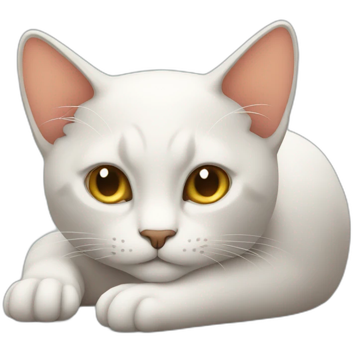 lazy cat emoji