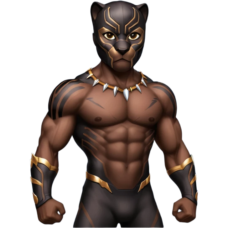 Black panther animal emoji with dark spots emoji