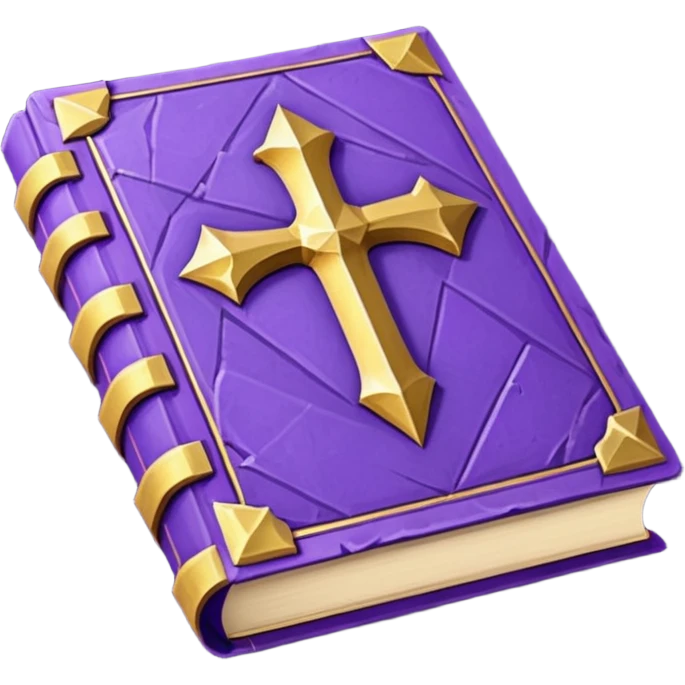 fantasy magic purple book low poly emoji