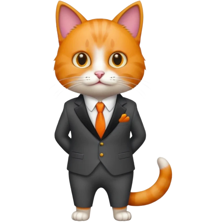 Cat with clothes on emoji