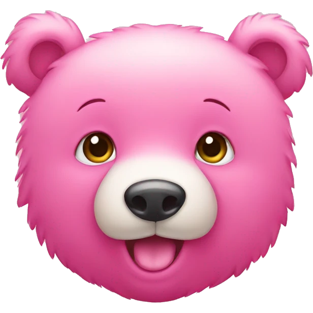 Pink cute bear emoji